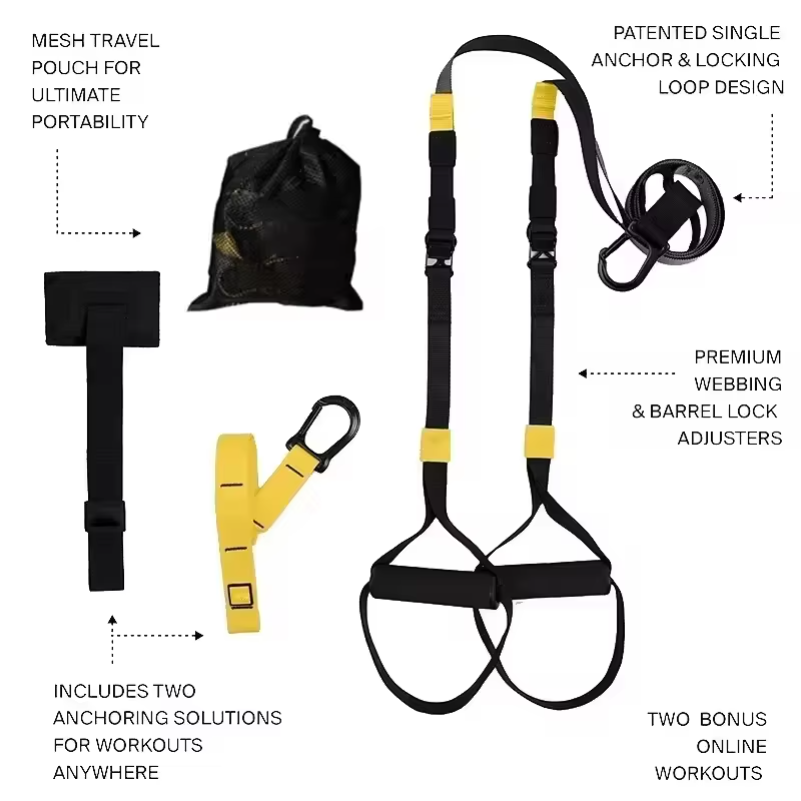 Suspension Trainer Trx - Suspension-Trainingsgurt Fitness Krafttraining Suspension Trainer Verstellbarer