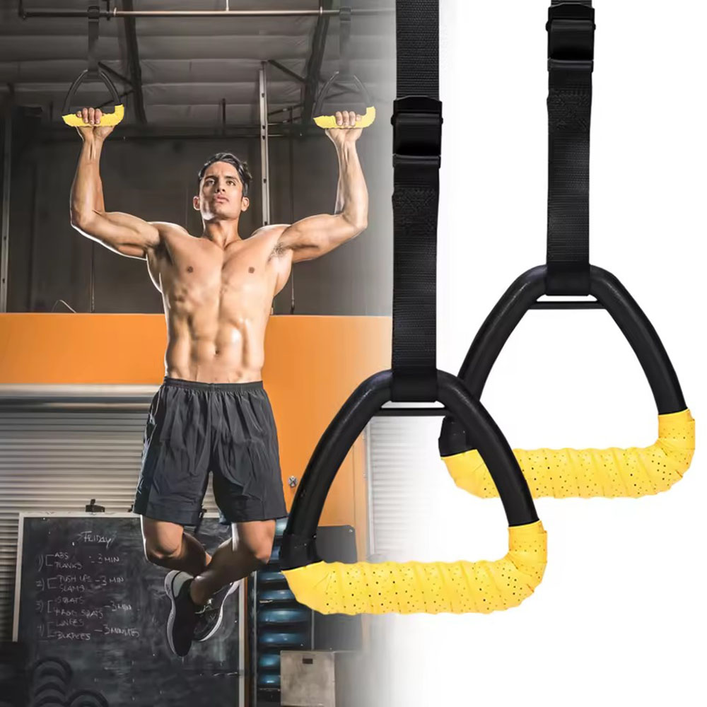Suspension Trainer Trx - Verstellbare Suspension-Trainingsringe, Hochleistungs-Fitnessgurte für das Heimtraining,