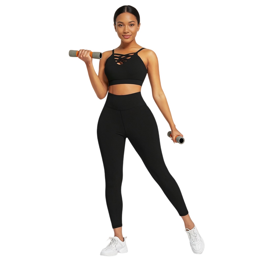 Yoga & Fitness Center - 3-teiliges Damen Yoga Fitness Set -