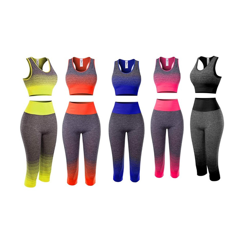 Yoga Fitness Girl - Frauen Yoga Sets Bh + 3/4