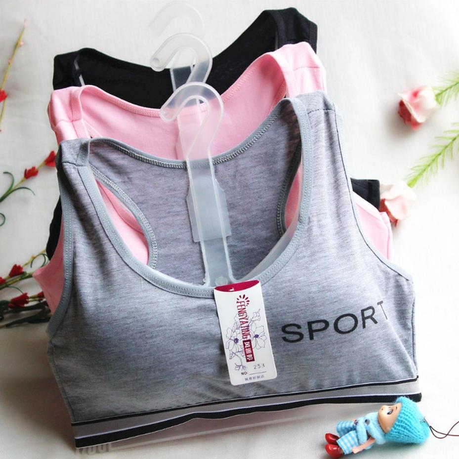 Yoga Fitness Girl - Sport-BH für Teenager, bequem, nahtlos, gepolstert,