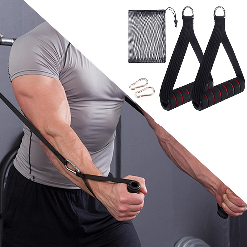 Yoga Fitness Power Yoga - 【F】Robuster Kabelzuggriff mit Haken und D-Ring,