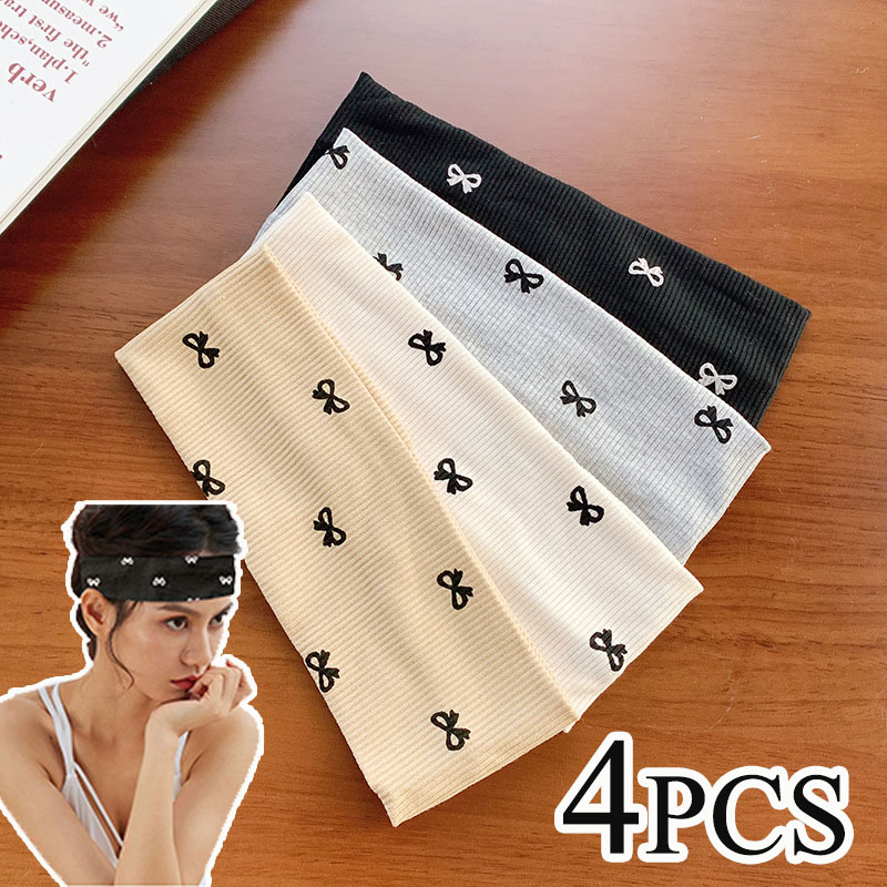 Stretch Strap Yoga - 4PCS Koreanische Elegante Frauen Bowknot Druck
