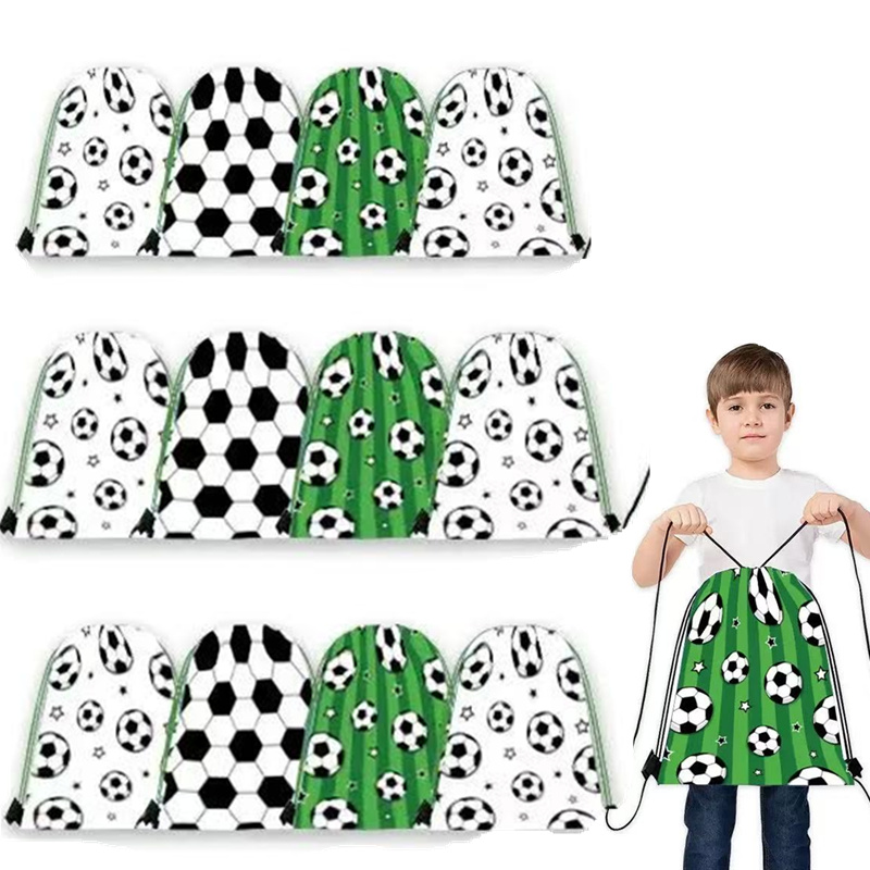 Shoulder Massage Ball - 6/24Pcs Fußball Party Gefälligkeiten Kordelzug Taschen