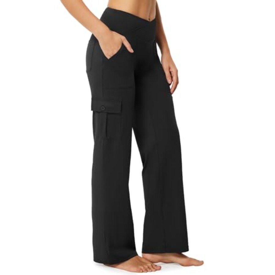Yoga & Fitness Center - Casei Damen Weite Yoga-Hose mit 6