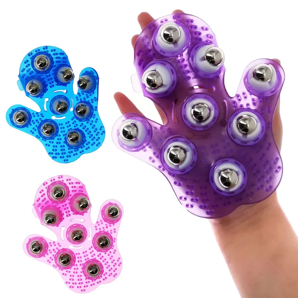 Shoulder Massage Ball - Rollende Kugel-Körpermassage-Handschuhe zur Akupunkturpunkterfreisetzung, Muskelschmerz-Linderung, Entspannung