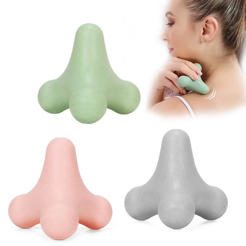 Shoulder Massage Ball - 4-Ecken-Faszien-Massageball, Muskelentspannungswerkzeug für Nacken, Schulter, Rücken,