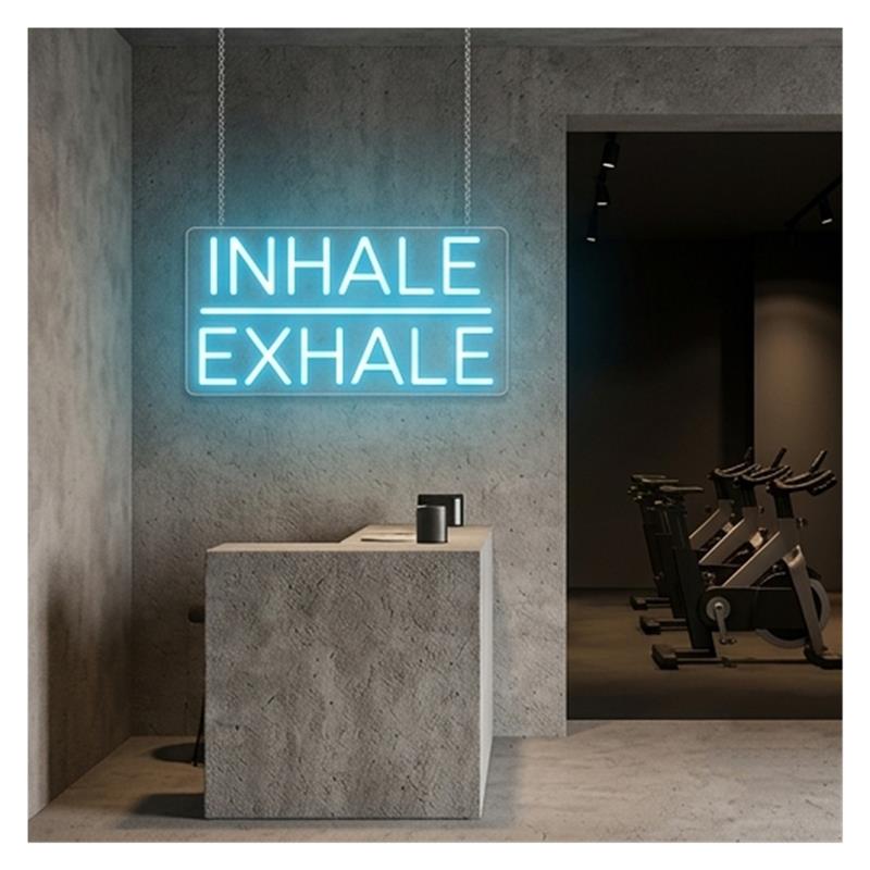 Inhale Exhale Neonschild, dimm – Yoga Fitness Power Yoga Bewertung und Preis