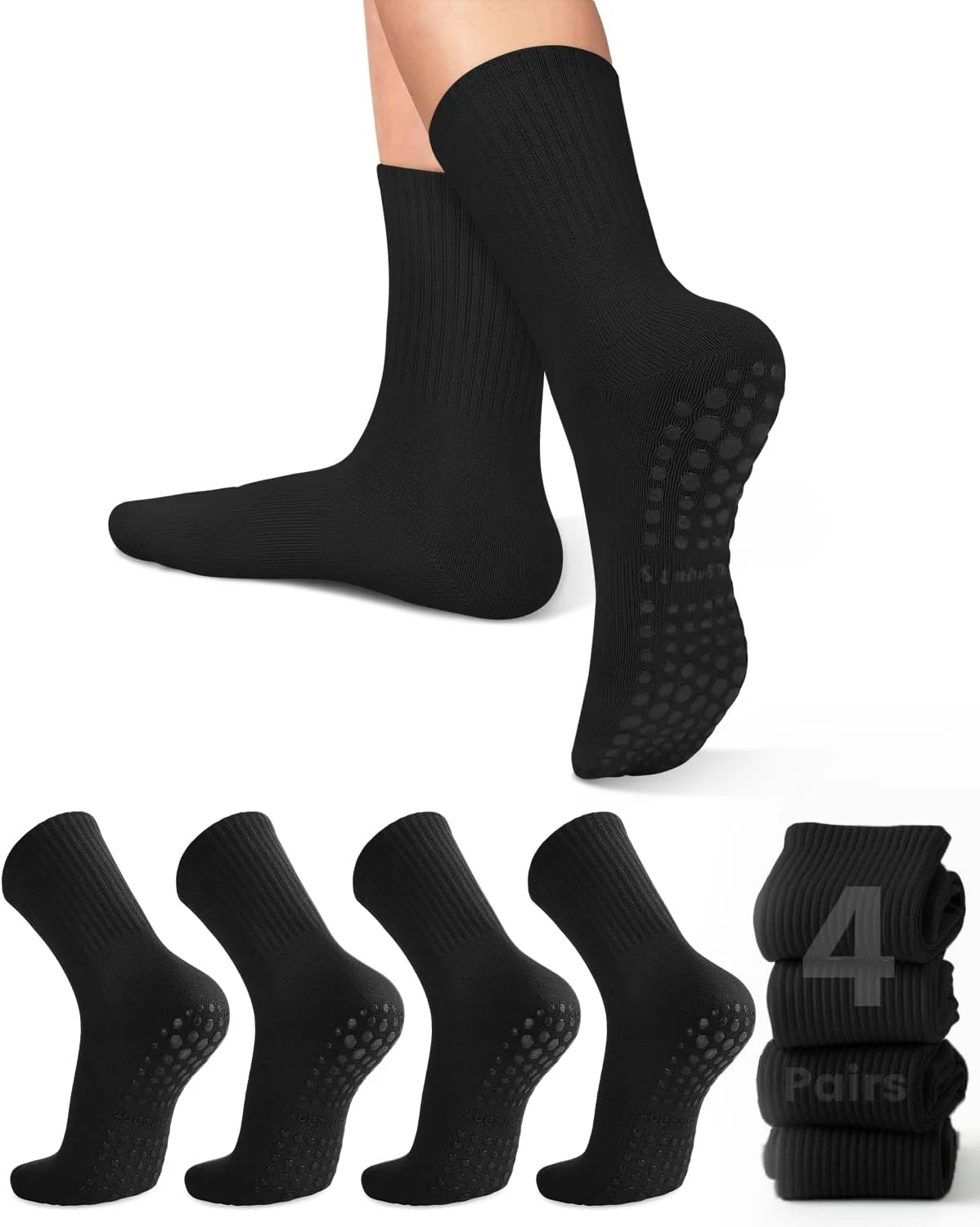 4 Paar Damen-Yoga-Socken, einf – Yoga & Fitness Center Bewertung und Preis