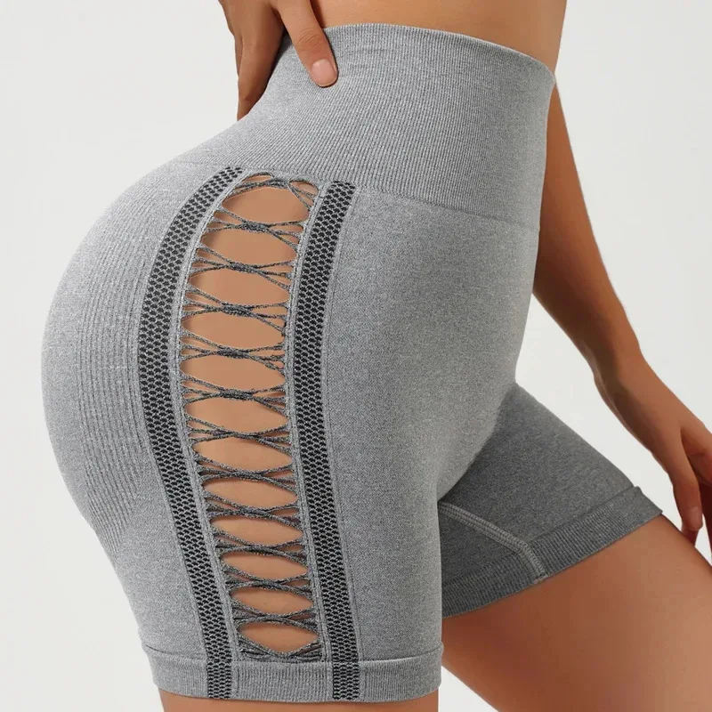 Sexy Side Hollowout Yoga-Short – Yoga & Fitness Center Bewertung und Preis